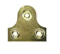 Bulk Hardware Bh05295 Image Miroir en verre à suspendre plaque ronde Laiton plaqué 50 mm, lot de 4 pièces