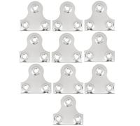 Bulk Hardware Bh05296 Image Miroir en verre à suspendre plaque ronde Plaqué chrome 32 mm, lot de 10 pièces