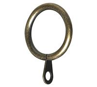 Bulk Hardware Bh05375 Tringle à rideau Rod Bague fixe œil Laiton antique Dimensions intérieures 25 mm, lot de 24 pièces