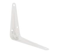 Bulk Hardware Bh05462 London Style Fixations pour étagère 125 x 100 mm (12,7 x 10,2 cm) Blanc - (4 pièces)