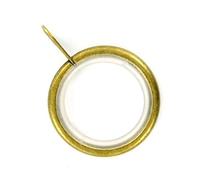 Bulk Hardware Bh05500 Silent Tringle à rideau Rod Bague fixe œil Laiton antique Dimensions intérieures, Lot de 24 pièces de 23 mm