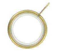 Bulk Hardware Bh05501 Silent Tringle à rideau Rod Bague fixe œil Laiton antique Dimensions intérieures, Blanc, 32 mm, lot de 24