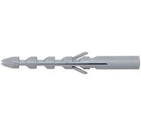 Bulk Hardware Bh05547 Heavy Duty sans monture en nylon Hardwall béton Ancre Wallplug M6 x 30, gris, Lot de 20 pièces