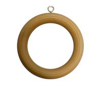 Bulk Hardware Bh05767 en bois Tringle à rideau Rod Anneaux avec vis Eye, diamètre intérieur 45 mm (1.3/10,2 cm) de diamètre extérieur 64 mm (2.1/5,1 cm) - Medium Marron, Lot de 24