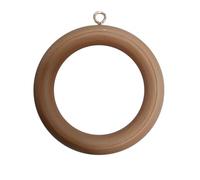 Bulk Hardware Bh05954 en bois Tringle à rideau Rod Anneaux avec vis Eye, diamètre intérieur. 45 mm (1,3/10,2 cm) de diamètre extérieur. 64 mm (2.1/5,1 cm) - Marron foncé, Lot de 10