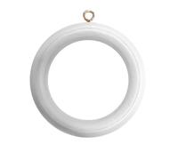 Bulk Hardware Bh05954 en bois Tringle à rideau Rod Anneaux avec vis Eye, diamètre intérieur. 45 mm (1,3/10,2 cm) de diamètre extérieur. 64 mm (2.1/5,1 cm) - Marron foncé, Lot de 10, blanc, BH05962