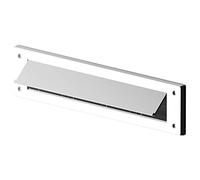 Bulk Hardware Bh05982 Lettre Boîte à lettres Brosse Boudin avec rabat, 343 x 80 mm (13,1/5,1 cm X 3.1/20,3 cm) - Blanc