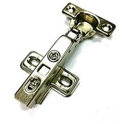 Bulk Hardware Bh06008 Cabinet Charnière 26 mm 95 ° Fermeture douce ZP à clipser Full Overlay, Lot de 2 pièces