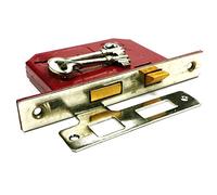 Bulk Hardware Bh06053 gorges Serrure à 3 CP plaque Rouge Budget 75 mm (7,6 cm)