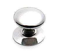 Bulk Hardware Bh06151 Bouton de porte Laiton chromé Style victorien 50 mm, lot de 2 pièces