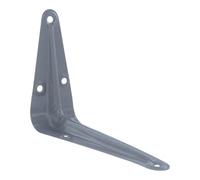 Bulk Hardware London Style Lot de 20 équerres embouties Gris 100 x 75 mm