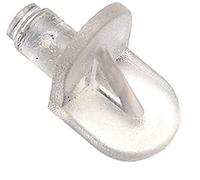 Bulk Hardware Support d'étagère Bh05496 Push-in clair, Lot de 100 pièces