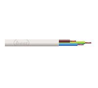 Bulk Hardware TM BH01453 Câbles 3 conducteurs rond, Blanc