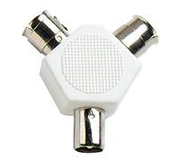 Bulk Hardware TM BH02205 Séparateur coaxial Y, Blanc