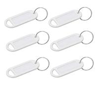 Bulk Hardware TM BH02565 Porteclés étiquettes, Blanc, Set de 20 Pièces