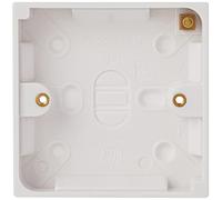 Bulk Hardware TM BH02625 Boîtier de surface d'interrupteur moulé, Blanc