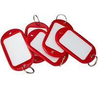 Bulk Hardware TM BH04021 Grand porteclés étiquette, Blanc, Set de 5 Pièces