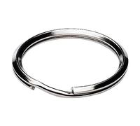 Bulk Hardware TM BH04466 Porteclés fendu Nickelé, Blanc, 50 mm, Set de 3 Pièces