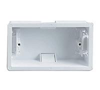Bulk Hardware TM BH04529 Boîte d'encastrement double, Blanc, 45 mm
