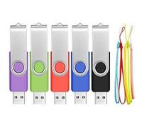 Bulk Lot de 5 Clé USB 32 Go USB Flash Drive Multicolore Clef USB by FEBNISCTE G