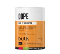 Bulk Poudre Pré-Workout Dope | Fraise Lime | 3g Creatine per Serving | 200mg Caffeine | Citrulline Malate & Arginine AKG | Beta-Alanine | Energy, Focus & Performance | 510g Supplement