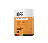 Bulk Poudre Pré-Workout Dope | Strawberry Lime | 3g Creatine per Serving | 200mg Caffeine | Citrulline Malate & Arginine AKG | Beta-Alanine | Energy, Focus & Performance | 510g Supplement