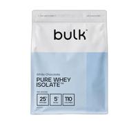 Bulk Pure Whey Isolate, Chocolat Blanc, 900g | 24 à 26g de Protéines, 100% Isolat de Whey, Faible en Sucres et Lipides, Mélange Facile, Contribue au Maintien Musculaire
