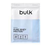 Bulk Pure Whey Protéine en Poudre, Banane, 500g | 22g Protéines et 5g BCAA portion, Shake de Whey, Faible en sucre, Favorise la croissance et la récupération musculaires
