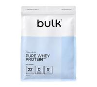 Bulk Pure Whey Protéine en Poudre, Chocolat, 500g | 22g Protéines 5g BCAA portion, Shake de Whey, Faible en sucre, Favorise la croissance la récupération musculaires