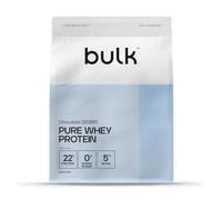 Bulk Pure Whey Protéine en Poudre Moins Sucré, Chocolat, 22g de Protéines et 5g de BCAA par Dose, Shake de Whey Concentrée, Faible en Sucre, Soutient la Croissance et la Récupération Musculaire, 5kg