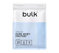 Bulk Pure Whey Protéine en Poudre, Nature, 2.5kg | 23g Protéines et 5g BCAA portion, Shake de Whey, Faible en sucre, Favorise la croissance et la récupération musculaires