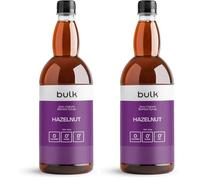 Bulk Sirop Barista Zéro Calorie, Noisette, 1 Litre, Parfait pour les shakes protéinés, Café, Thé, Desserts, Faible teneur en matières grasses, Faible calories, l'emballage peut varier (Lot de 2)