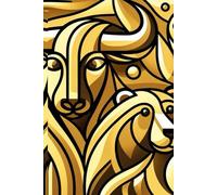 Bull and Bear Gifts: Notebook: Day Trading Journal log book, 100 lined pages inspired by the striking Bull and Bear cover design - perfect for market enthusiasts
