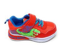 Bull Boys Jungle Raptor DNAL5142 Chaussures pour enfant avec lumières à thème dinosaures, rouge, fermeture à déchirure, amorti, rouge, 30 EU