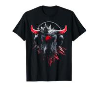 Bull Casque Art Motif Animal T-Shirt