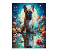 Bull Chien Puzzle 500 Pièces pour Adultes Challenge Difficile Educa Qualité Supérieure Relaxation Art Famille Décoration Murale 500 PCS