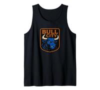Bull City Durham NC 919 North Carolina Bull Head Homme Femme Débardeur
