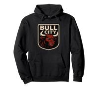 Bull City Durham NC 919 North Carolina Bull Head Homme Femme Sweat à Capuche