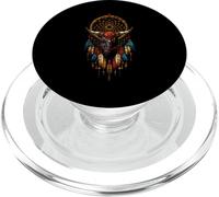 Bull Dreamcatcher Native American Indian Feathers Arts PopSockets PopGrip pour MagSafe