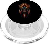 Bull Dreamcatcher Native American Indian Feathers Arts PopSockets PopGrip pour MagSafe