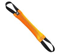 Bull Fit Bungee Boudin À Mordre Jouet pour Chien, 30 cm, 2 Anses, en Tuyaux De Lance À Incendie - Dummy Rouleau d'apprentissage Flottant - Robuste Boudin Mordant Chien, Orange