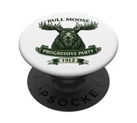 Bull Moose Progressive Party 1912 Campagne Roosevelt PopSockets PopGrip Adhésif