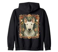 Bull Terrier Anglais Blanc Beau Vintage Sweat à Capuche