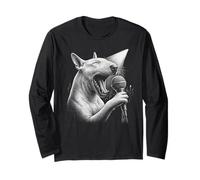 Bull Terrier anglais chantant chanteur amateur de chiens Manche Longue