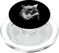 Bull Terrier anglais chantant chanteur amateur de chiens PopSockets PopGrip pour MagSafe