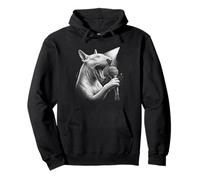 Bull Terrier anglais chantant chanteur amateur de chiens Sweat à Capuche