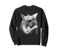 Bull Terrier anglais chantant chanteur amateur de chiens Sweatshirt