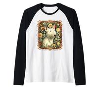 Bull Terrier Anglais Vintage botanique Manche Raglan