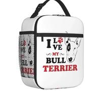 Bull Terrier Dog Lover Boîtes à Lunch réutilisables Imperméable à l’Eau Animal Glacière Thermique Nourriture Sac à Lunch Isotherme Écoliers Étudiants