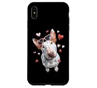 Bull Terrier Dog Lunettes de Soleil en Forme de cœur pour la Saint-Valentin Coque pour iPhone XS Max